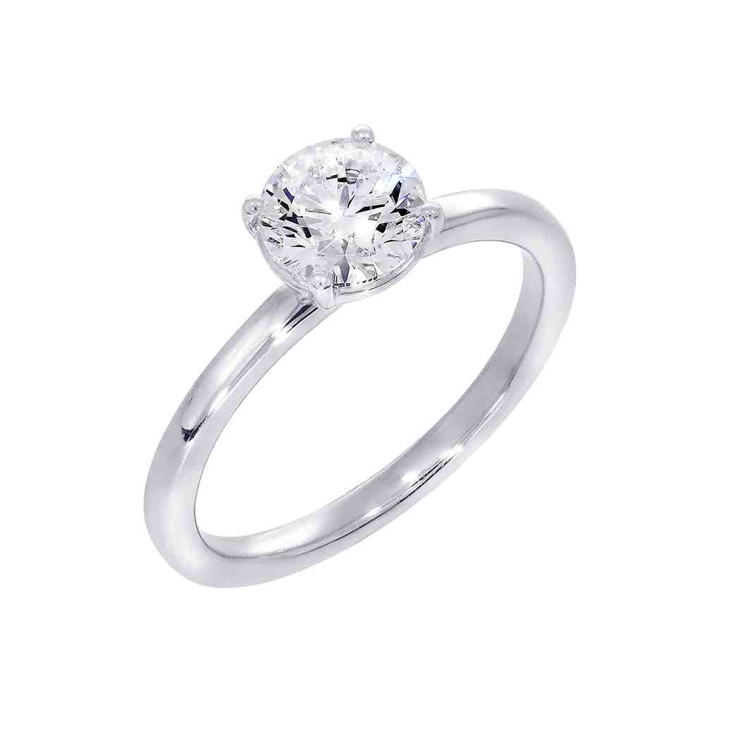 Round Brilliant Cut Lab Created Diamond Engagement Ring LR63ARD1.00